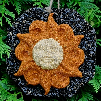 sun birdseed wreath